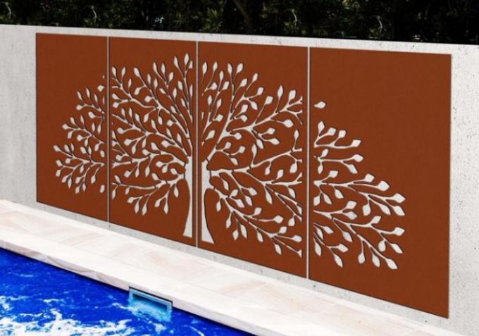 De Boom van de laserbesnoeiing van van het het Metaalscherm van het het Levensontwerp het Staal Decoratief Comité van Corten
