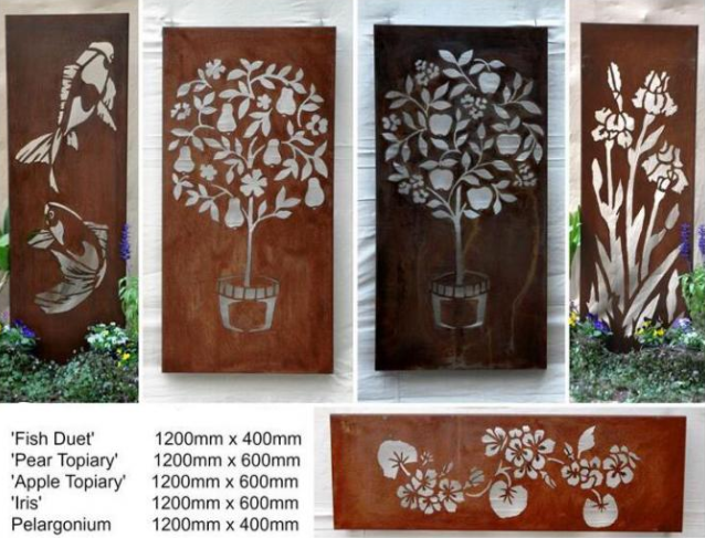 De openluchtcomités van de Muurart laser cut corten steel van het Metaalbeeldhouwwerk