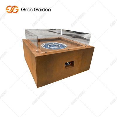 Openlucht het Gasopen haard van Gasheater square fire pit table
