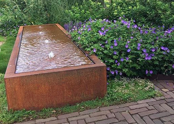Van de de Tuinfontein van het Cortenstaal het Watereigenschap voor Openluchtdecor