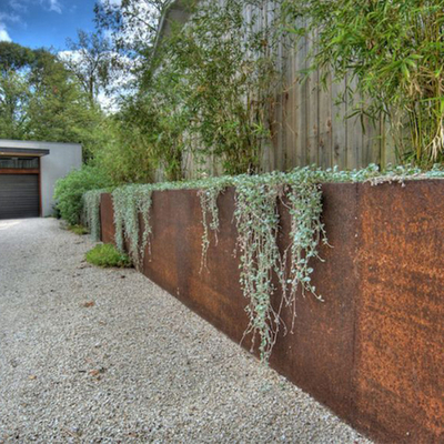 De douanelaser sneed Grote Corten-Staal Openluchtplanters 0.8mm Dikke 1.2mm