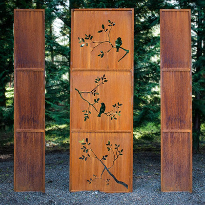 Openluchtcorten-pre Geroeste de Verdelercomités van de Staal Decoratieve Schermen