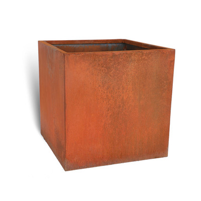 De buiten van de het Staal Vierkante Planter van Tuincorten Klantgerichte RAL Kleuren van de de Doosgrootte