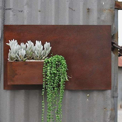 12 ″ X 20 ″ de Verticale Openluchtdoos van de het Staalplanter van de Metaalplanter Rechthoekige