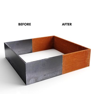 TUV Corten Staal hief Geschilderde op de Douane van het Tuinbed 65l*65w*30h Cm