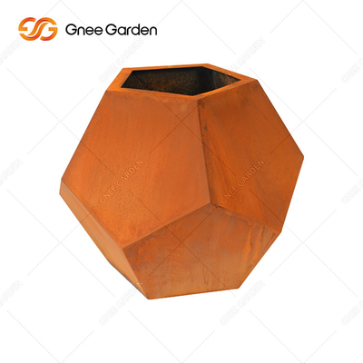 OEM ODM Decoratieve Corten van de Planterscorten van de Staaltuin antiwear de Installatiepot