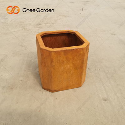 Openlucht van de het Staalplanter van Corten van het Tuinlandschap Bestand de Doos Rustieke Verwering