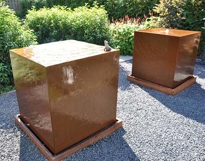 1100mm de Vierkante van de Ornamentencorten van de Metaaltuin Eigenschap van het het Staalwater