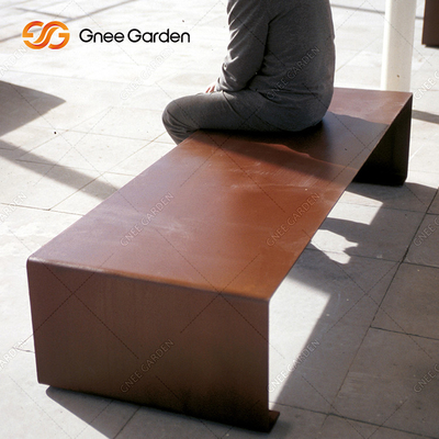 1800mmx510mm Openlucht het Staalbank van Corten van het Metaalmeubilair voor Openbare Ruimten