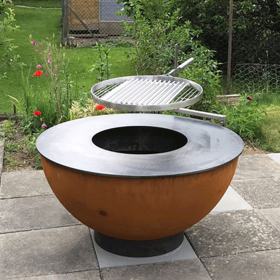 De duurzame Openlucht van de Grillscorten van de Keukenbarbecue van de het Staalbarbecue Brand Pit Grill