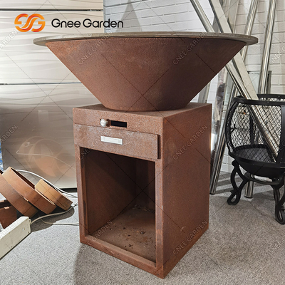 Van de de Tuinbarbecue van het Cortenstaal van de de Grills Antieke Brand Openlucht Kokende Kuil 31,5“