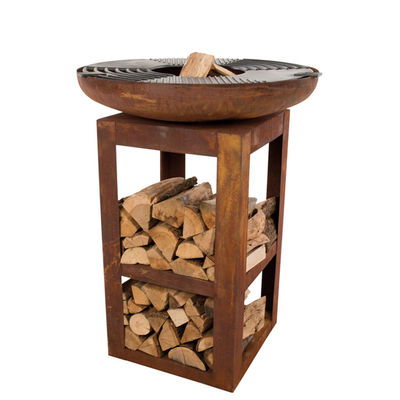 Moderne buitenkeuken Cortenstaal Grill Houtgestookte Camping BBQ Grill