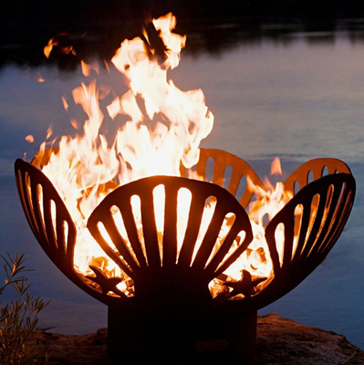 Het warme Houden roestte 100cm Corten Staalbrand Pit For Backyard Patio