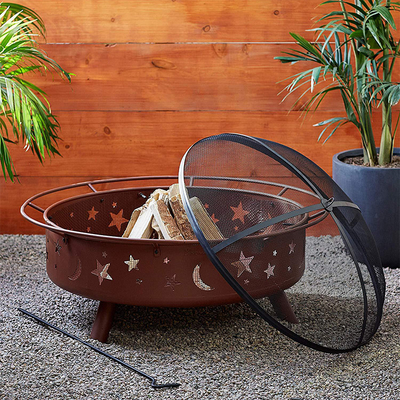 Het aangepaste Metaal het Stempelen van de Kuilcorten van de Staalbrand Staal Firebowl 3mm Dikte