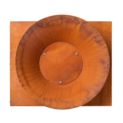 Openluchttuindecor om Corten-Staalbrand Pit Wood Burning Rusty-Colored
