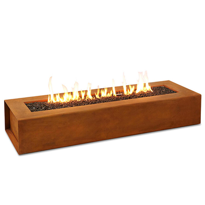 Gaspropaan die Corten-Kuil 1200 X 600 X 320mm verwarmen van de Staalbrand Binnenplaatsdecoratie