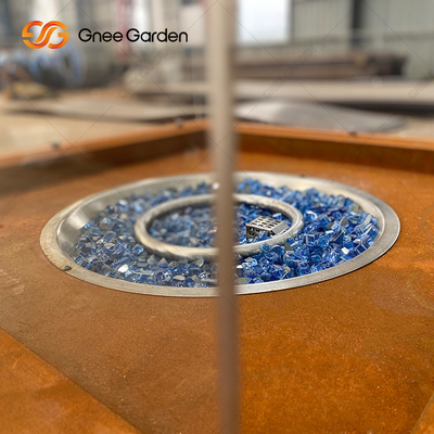 De het Staalbrand van de lijstbovenkant maakt kuiltjes in Openluchtterras Heater Corten Steel Fire Pit