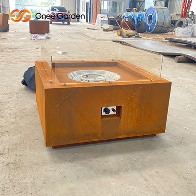Openluchtcorten-de Brandkuil van Pit Rustic Finish Table Top van de Staal Vierkante Brand