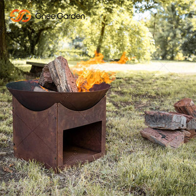 56cm Laserbesnoeiing om Corten-Brand Pit For Garden Decoration