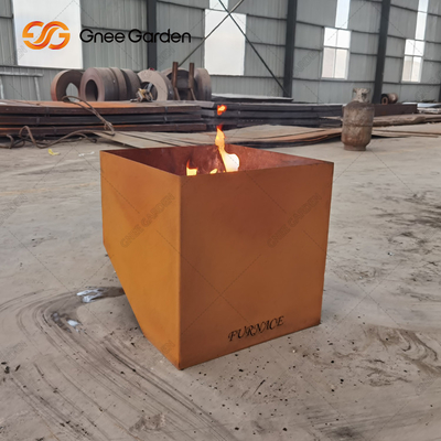 Terrastuin de Openlucht het Kamperen Corten Brand Pit Wood Burning 3mm van de Staalroest dik