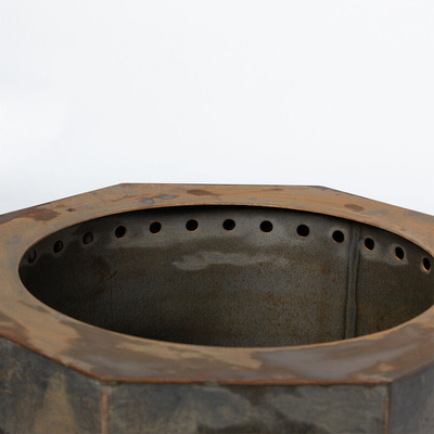 Openlucht van het het Staalmetaal van Corten van het Tuinkampvuur Houten Brandende de Brandkom om Plattelander