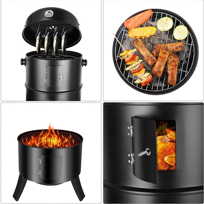 Modern Corten-Staal Rusty Camping Barbecue Grill Wood die het Openlucht Koken branden