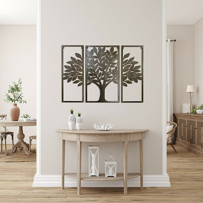 Van de het Metaalmuur van het laser Scherpe Scherm van de het Metaalmuur van Art Decor Tree Of Life de Kunst32*24*5 Duim