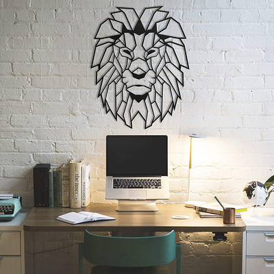 De esthetische Duim van Metaallion head wall art 17.5x24 voor Rustieke Cabine