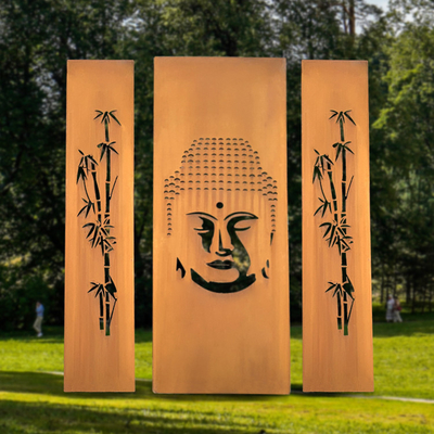1500mm Corten de Staalschermen GN-sh-204 van de de Privacyverdeler van de Laserbesnoeiing Ornamenten van de het Metaaltuin