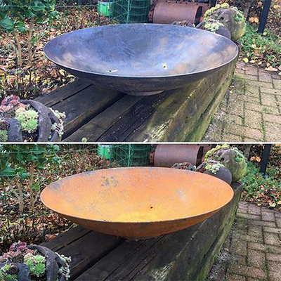 Kuil van de het Metaal de Houten Brandende Brand van het terrasstaal voor Tuin