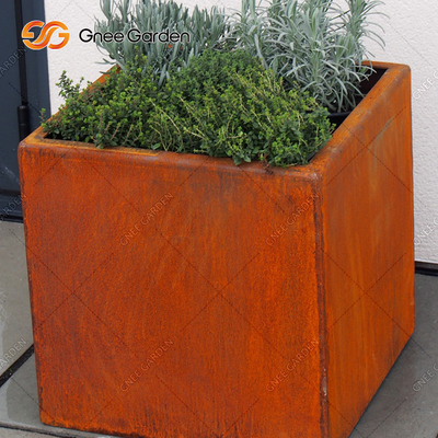 Van de de Muurplanter van het roestmetaal de Hangende Doos van de het Staalbloem van Corten