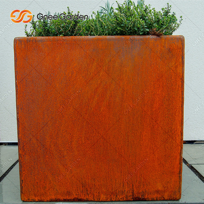 Van de de Muurplanter van het roestmetaal de Hangende Doos van de het Staalbloem van Corten