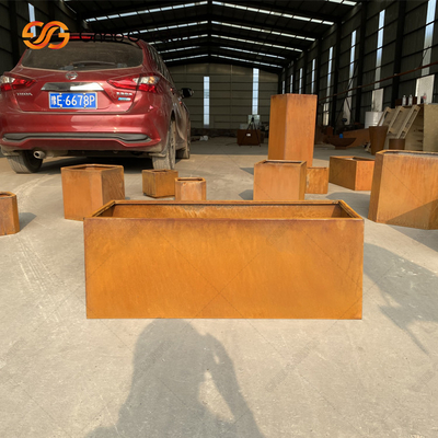 De openlucht Decoratieve Corten-Potten van de Staal Grote Bloem