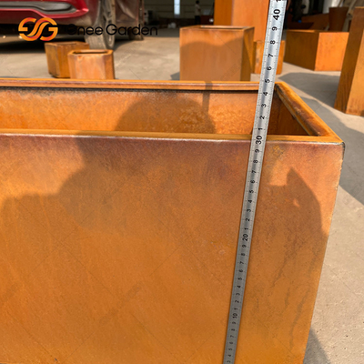 De openlucht Decoratieve Corten-Potten van de Staal Grote Bloem