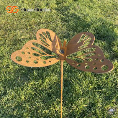 Van de de Laserbesnoeiing van tuinart landscape corten steel ornaments Decoratie van het het Metaal de Dierlijke Patroon