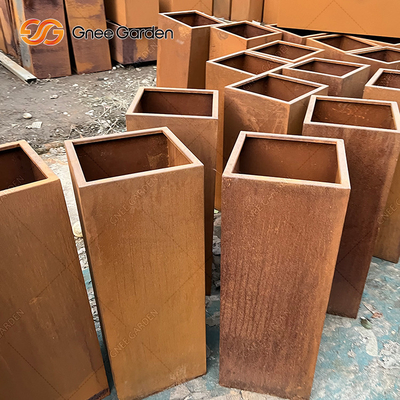 Van de de Plantersdoos van het Cortenstaal van de de Bloempot van Corten de Planter van het het Lassenmetaal