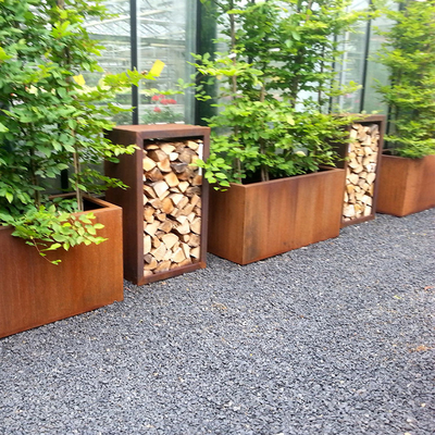 Metaal die Bloem van de Tuin Grote Potten van de Doos de Rechthoekige Openlucht Binnenplanter planten