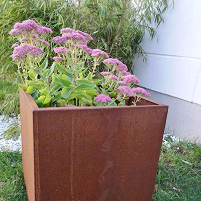 Rechthoekige Corten-van de het Metaaltribune van de Staalplanter de Bloempot