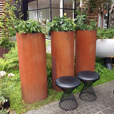 890*720*440mm de Grote Openluchtweerbestendigheid van de de Bloempot van Corten van de Metaalplanter