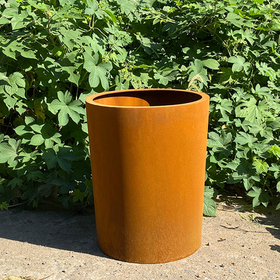 2.010mm Rusty Metal Planter Boxes Garden de Staalfabriekpotten van Decoratiecorten