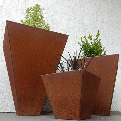 De klantgerichte Grote Corten-Planters van de Staalboom voor tuinsgs TUV verklaard Ce