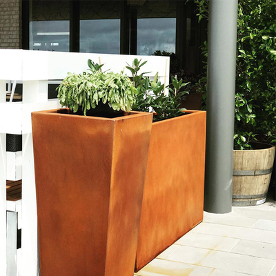 De klantgerichte Grote Corten-Planters van de Staalboom voor tuinsgs TUV verklaard Ce