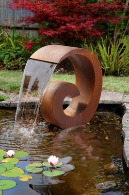 Het openlucht van de Eigenschapcorten van het Metaalwater van het het Staalwater Ornament van de de Fonteintuin