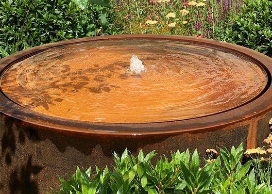 Moderne Ontwerp Openlucht Binnentuin Art Corten Steel Water Fountains met Pompen