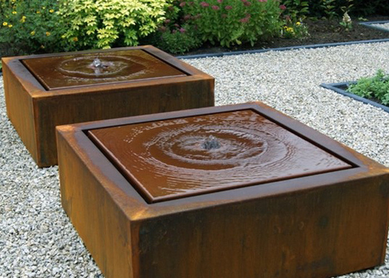 Van het Waterfonteinen van de metaaltuin Eigenschappen van het het Beeldhouwwerkwater de Decoratieve Openlucht