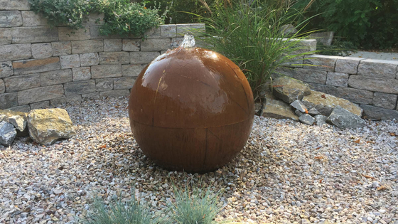 De aangepaste van de Watervalcorten van de Tuinendecoratie Eigenschap van het het Staalwater