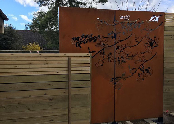Dikte 3mm Decoratieve van het Schermcorten van de Laserbesnoeiing de Comités van de het Staaltuin SGS