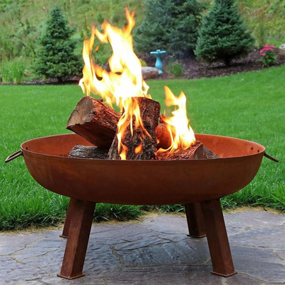 10*42inch op zwaar werk berekende Metaalbrand Pit Large Bonfire Brazier Fire Pit Weather Proof