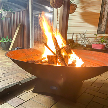 De Brand Pit Round Corten Fire Pit 400*400*600mm van het Wintergardenmetaal