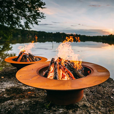 1.0mm het Grote Rustieke de Kuilslijtage van Brandpit bowl weathering steel fire verzetten zich tegen